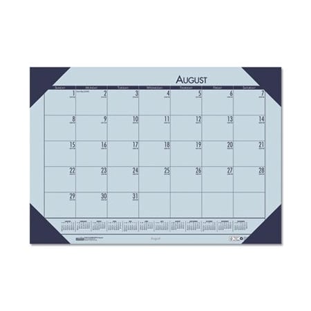 House Of Doolittle Doolittle, RECYCLED ECOTONES ACADEMIC DESK CALENDAR, 18.5 X 13, CORDOVAN CORNERS, 2020-2021 012573
